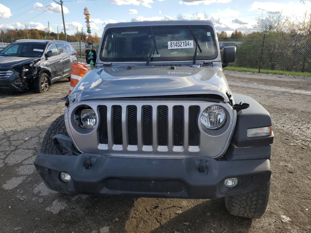 2019 Jeep Wrangler VIN 1C4HJXDG5KW555428 Copart auction photo, front end / mechanical damage thumbnail 5