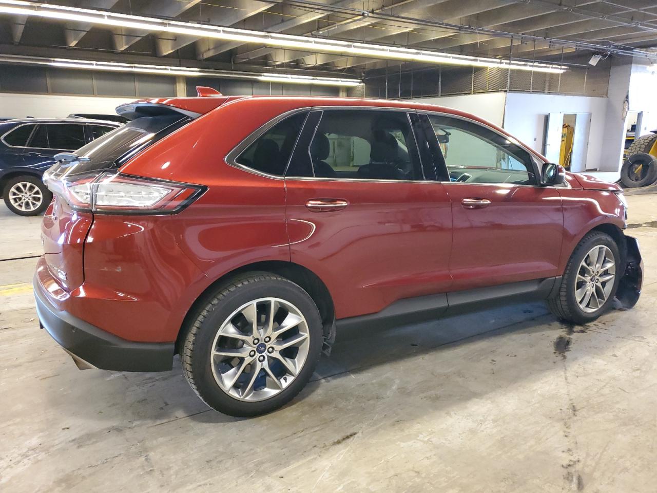 2015 Ford Edge VIN 2FMTK4K92FBC10032 Copart auction photo, front end / minor dent/scratches damage thumbnail 3