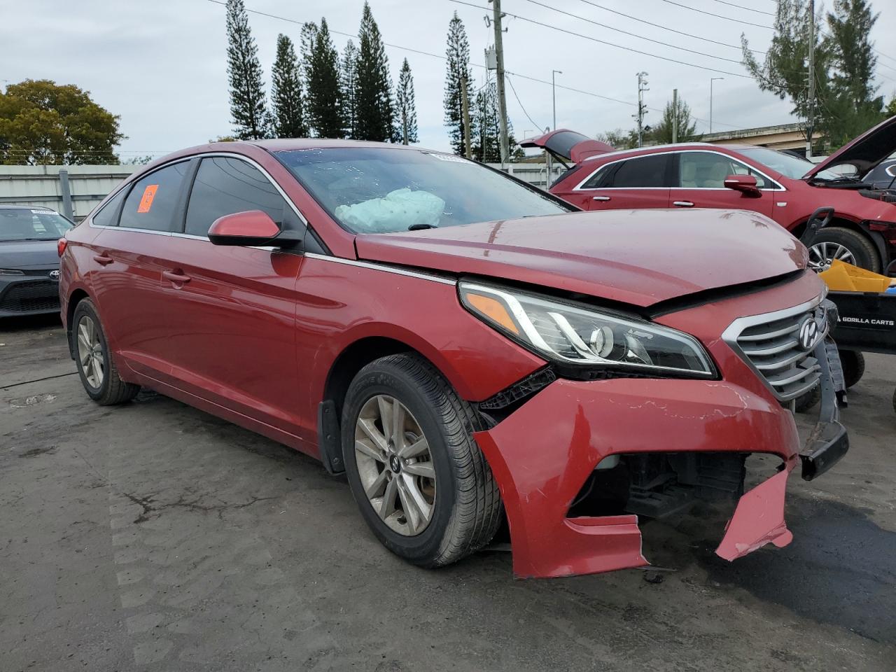 2015 Hyundai Sonata VIN 5NPE24AF4FH238830 Copart auction photo, front end damage thumbnail 4