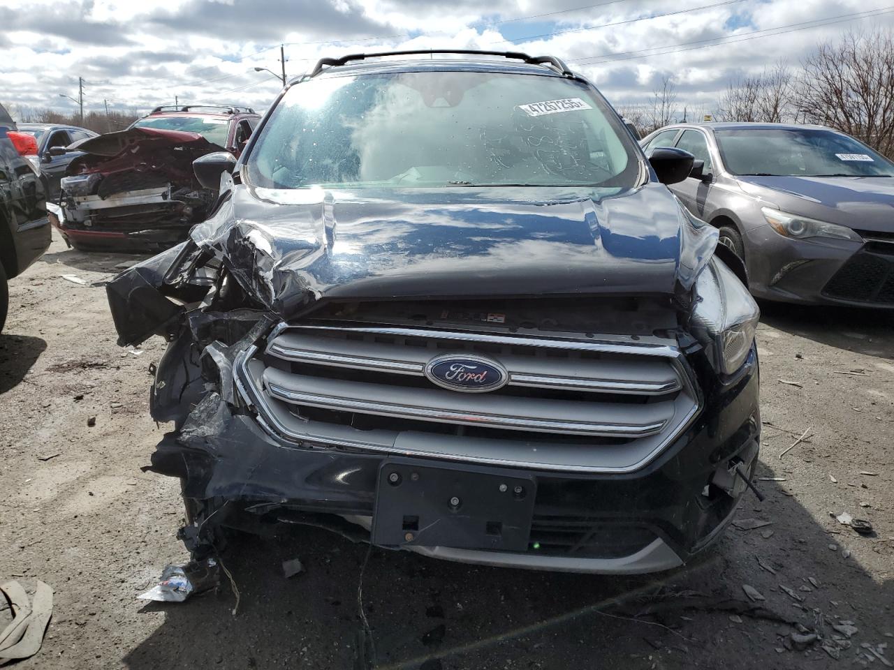 2018 Ford Escape VIN 1FMCU9HD8JUB78533 Copart auction photo, front end / minor dent/scratches damage thumbnail 5