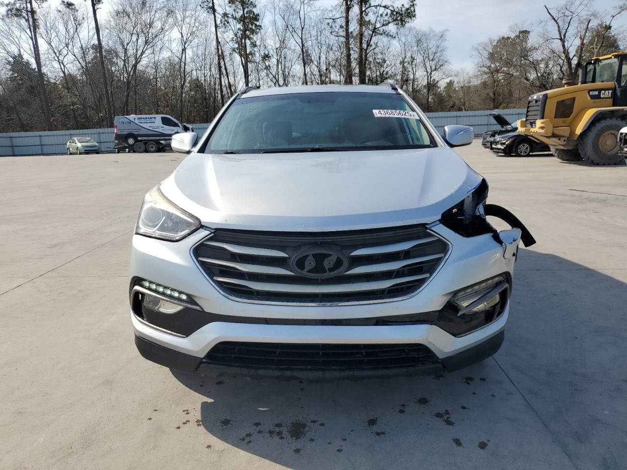 2018 Hyundai Santa Fe VIN 5XYZU3LB9JG554725 Copart auction photo, front end / minor dent/scratches damage thumbnail 5