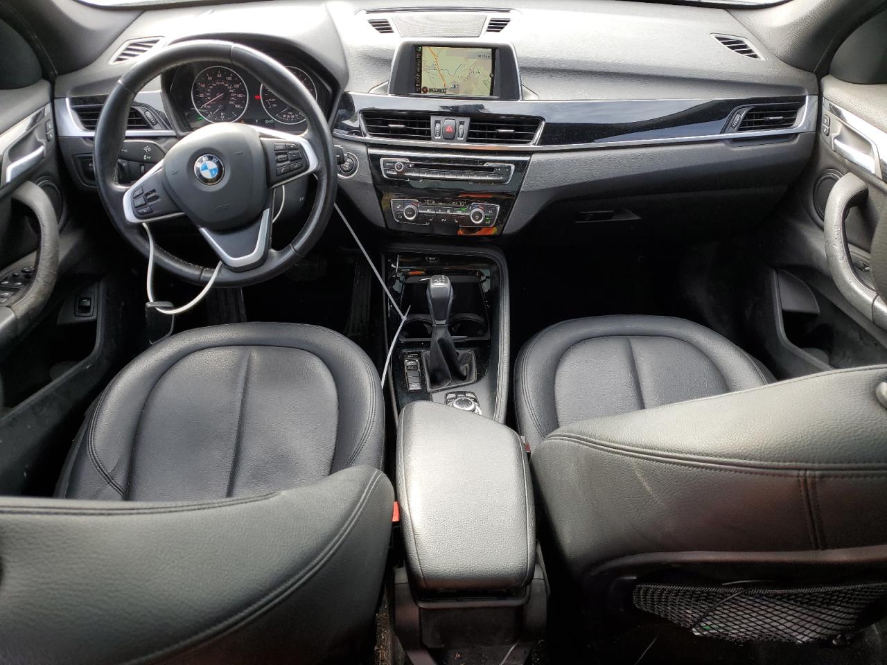 2016 BMW X1 VIN WBXHT3C39GP883831 Copart auction photo, front end / side damage thumbnail 8