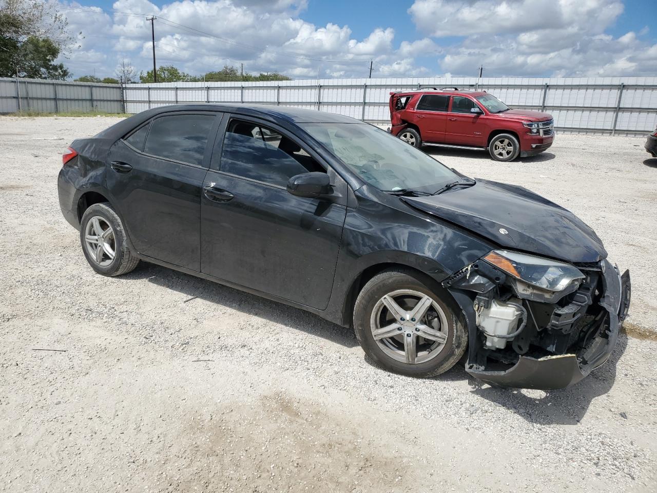 2015 Toyota Corolla VIN 5YFBURHEXFP291445 Copart auction photo, all over damage thumbnail 4