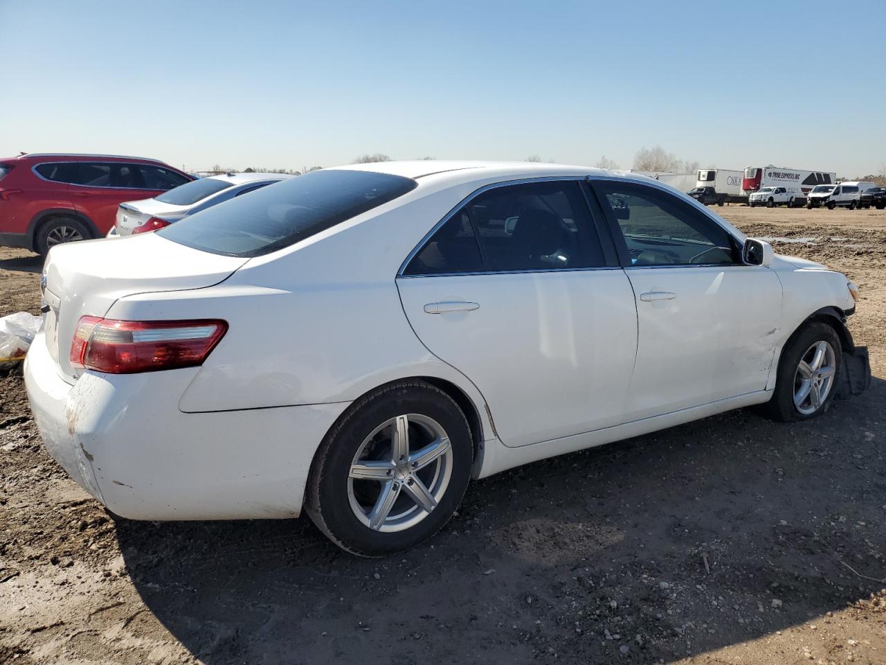 2008 Toyota Camry VIN 4T1BE46K58U784606 Copart auction photo, front end / side damage thumbnail 3