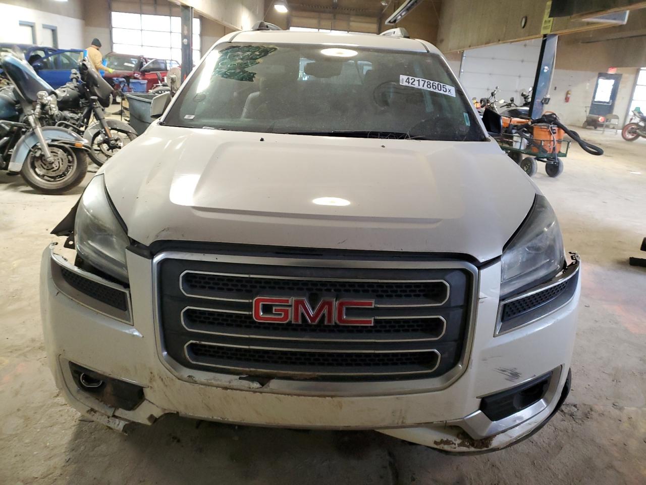 2015 GMC Acadia VIN 1GKKVRKDXFJ173918 Copart auction photo, front end / undercarriage damage thumbnail 5