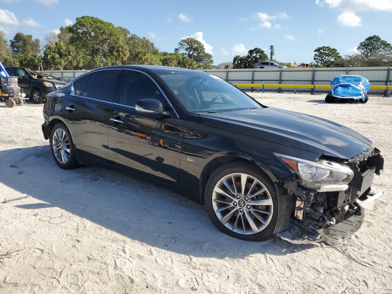2019 Infiniti Q50 VIN JN1EV7AR4KM593485 Copart auction photo, all over / minor dent/scratches damage thumbnail 4