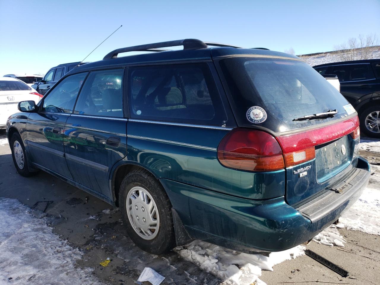1995 Subaru Legacy VIN 4S3BK6357S7347834 Copart auction photo, front end / hail damage thumbnail 2