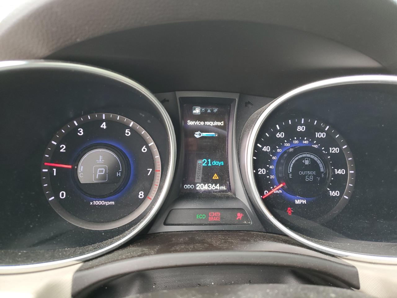 2013 Hyundai Santa Fe VIN 5XYZU3LA5DG082969 Copart auction photo, front end / minor dent/scratches damage thumbnail 9