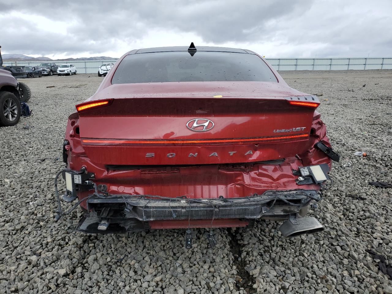 2023 Hyundai Sonata VIN KMHL34J25PA291655 Copart auction photo, rear end / minor dent/scratches damage thumbnail 6