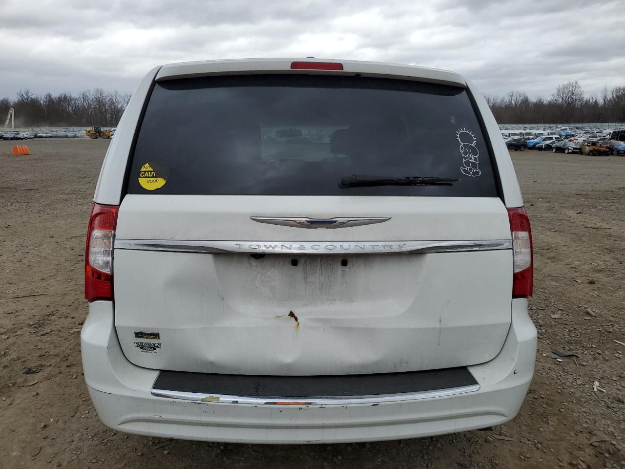 2014 Chrysler Town & Country VIN 2C4RC1BGXER445471 Copart auction photo, water/flood / rear end damage thumbnail 6