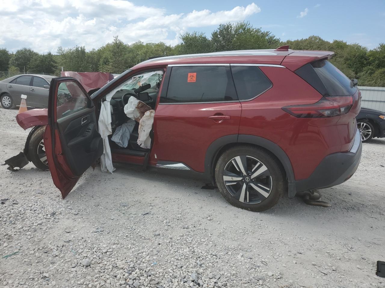 2021 Nissan Rogue VIN 5N1AT3CA9MC816786 Copart auction photo, front end / side damage thumbnail 2