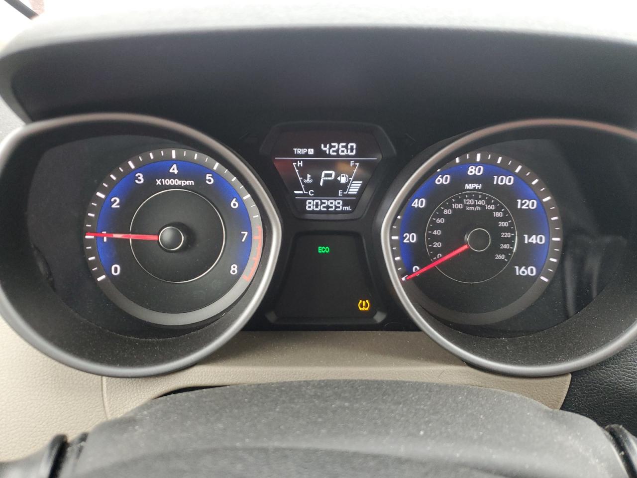 2014 Hyundai Elantra VIN KMHDH4AE5EU161435 Copart auction photo, front end / rear end damage thumbnail 9