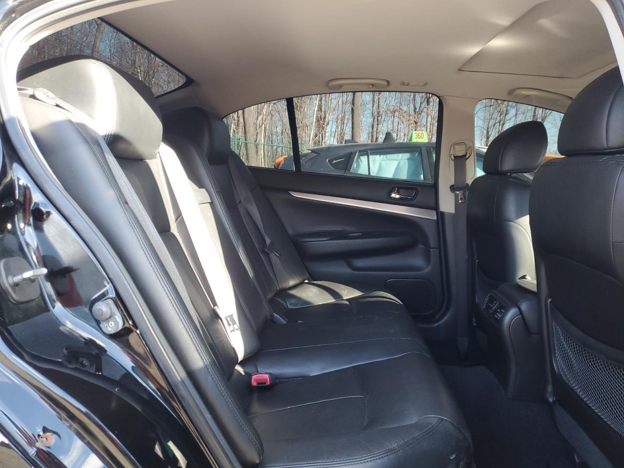 2013 Infiniti G VIN JN1CV6AR2DM759197 Copart auction photo, front end / rear end damage thumbnail 10