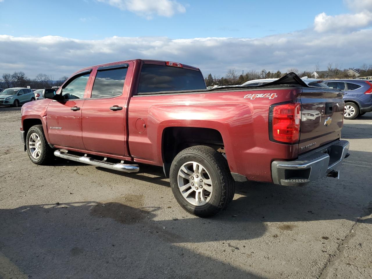 2014 Chevrolet Silverado VIN 1GCUKREC6EF193522 Copart auction photo, front end / side damage thumbnail 2