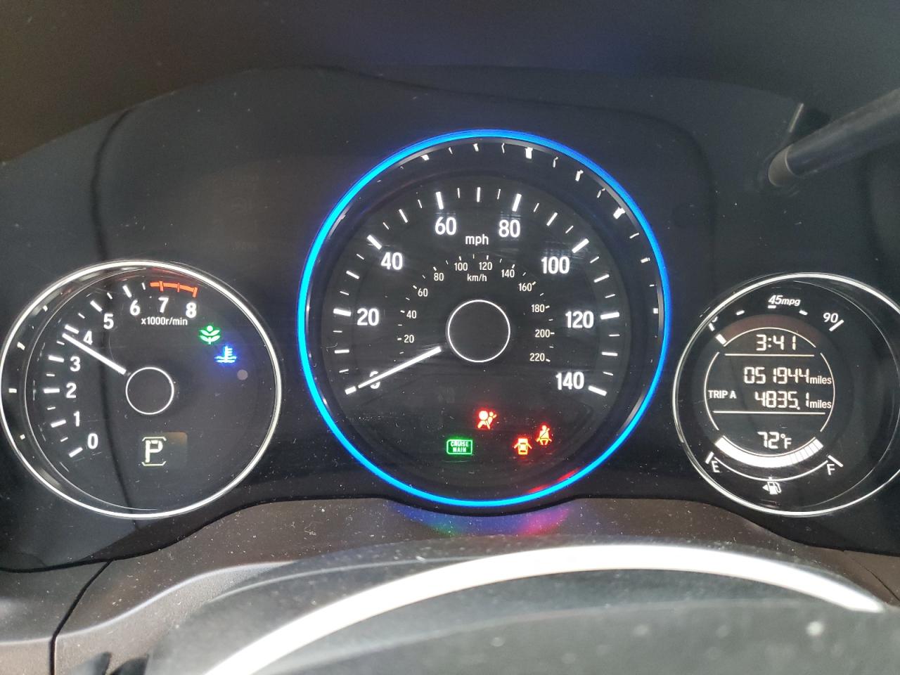 2017 Honda HR-V VIN 3CZRU5H53HG708432 Copart auction photo, all over damage thumbnail 9