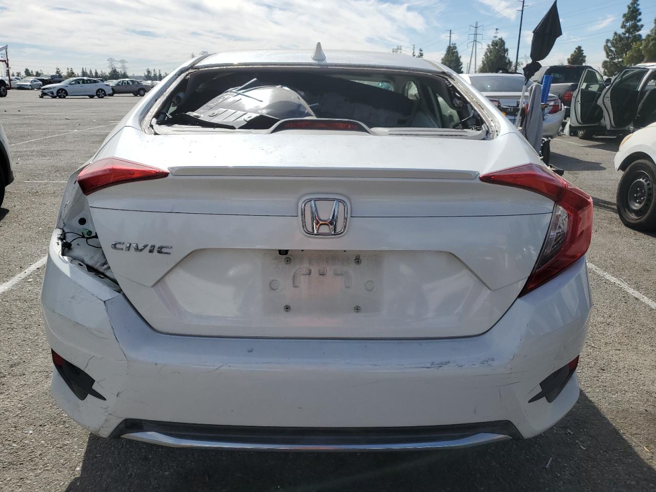 2019 Honda Civic VIN JHMFC1F30KX007791 Copart auction photo, side damage thumbnail 6
