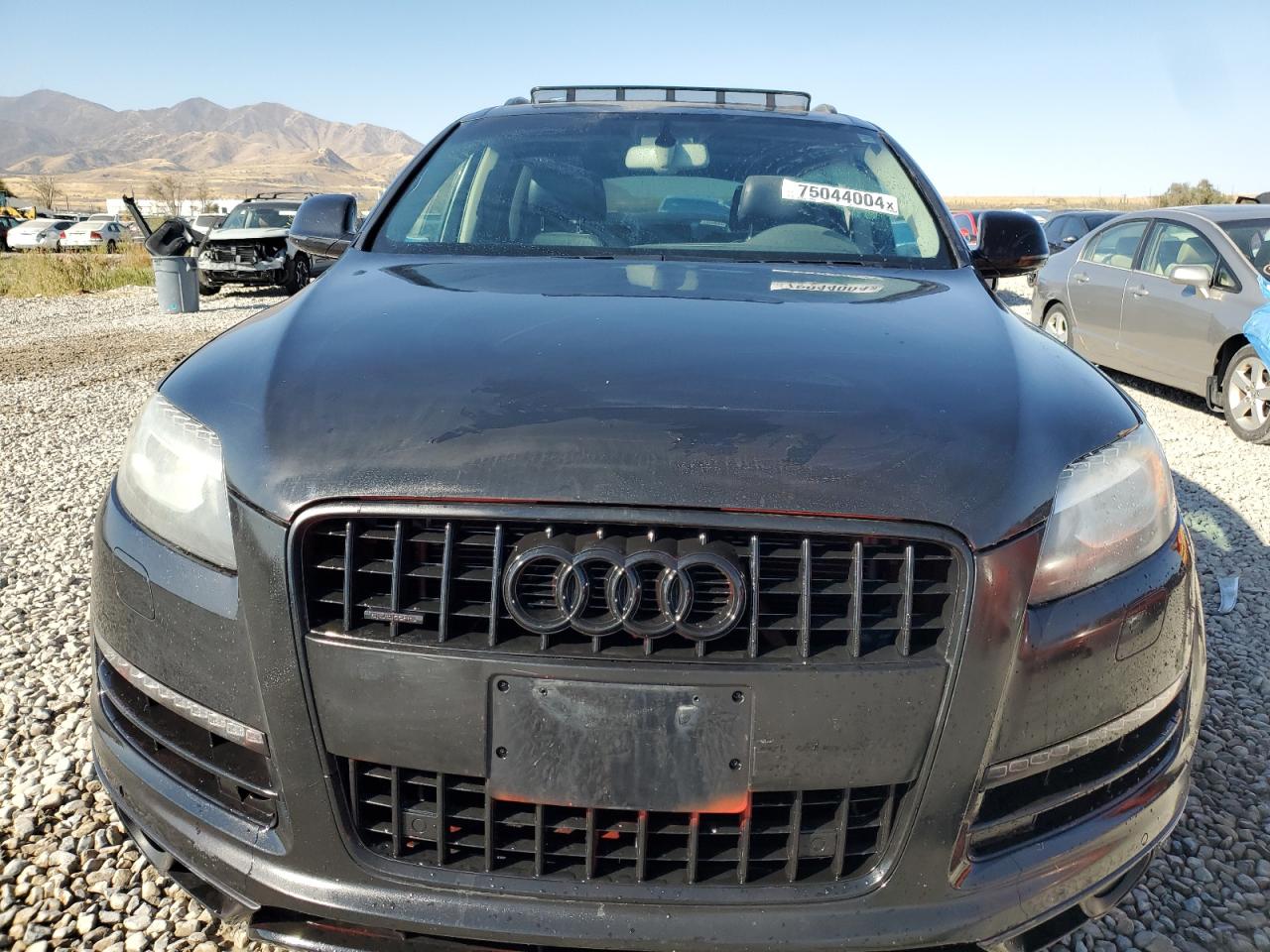 2014 Audi Q7 VIN WA1LMAFE1ED011576 Copart auction photo, top/roof / side damage thumbnail 5