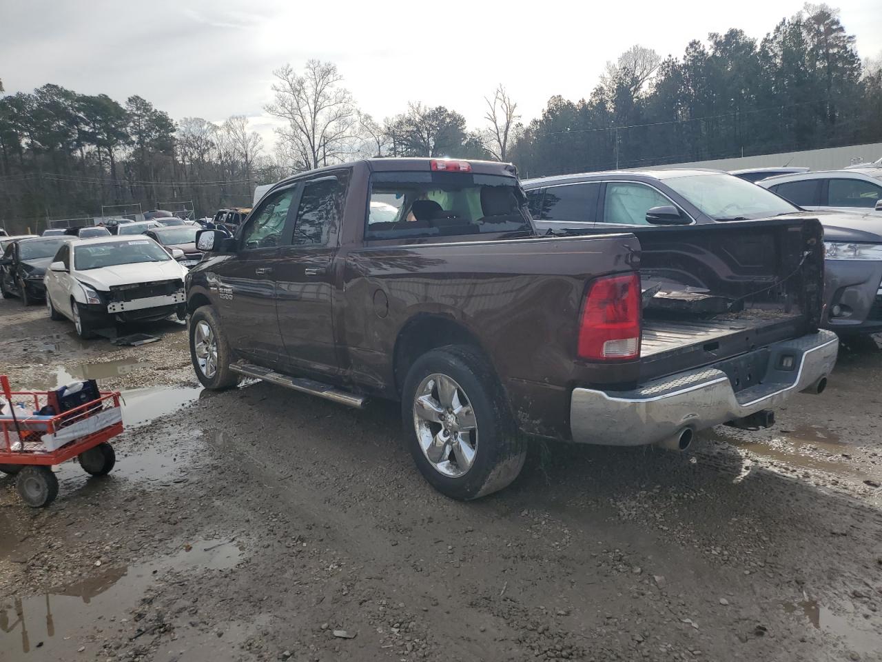 2013 RAM 1500 VIN 1C6RR6GT5DS666045 Copart auction photo, rollover damage thumbnail 2