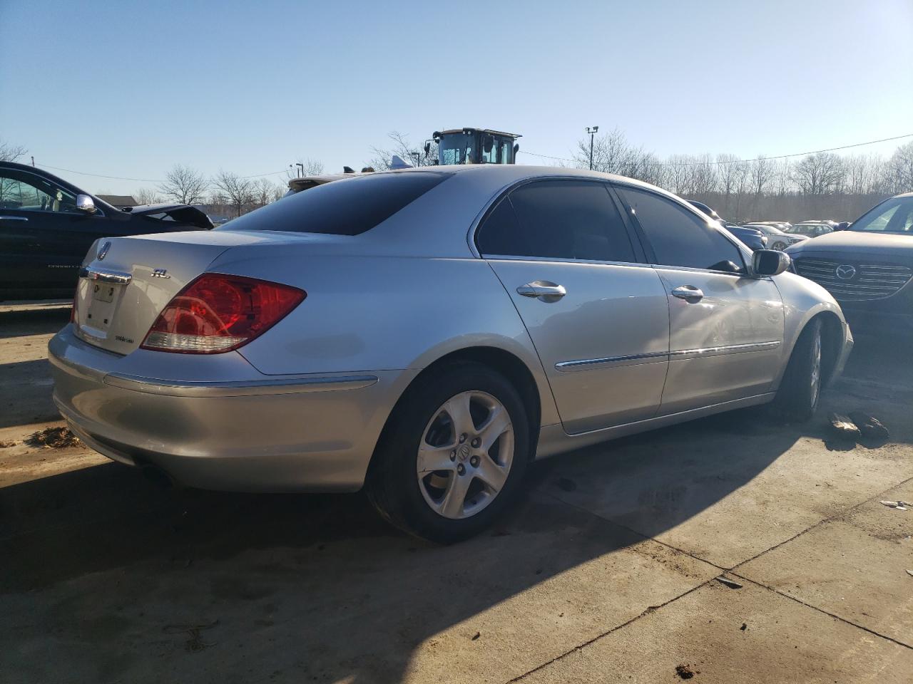 2005 Acura RL VIN JH4KB16555C001760 Copart auction photo, front end / side damage thumbnail 3