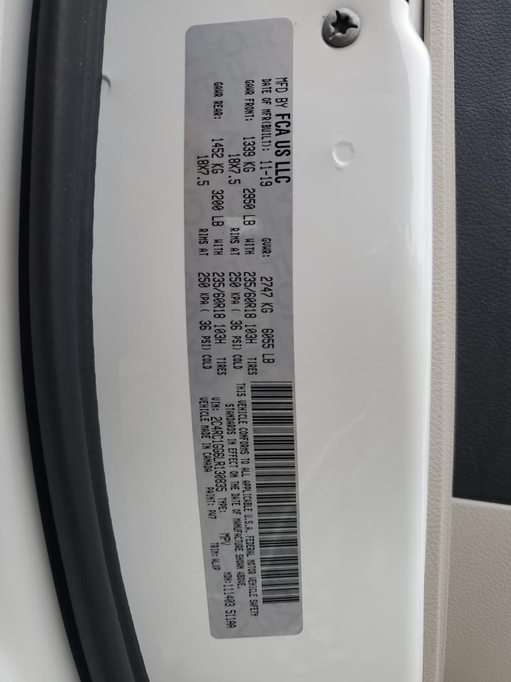 2020 Chrysler Pacifica VIN 2C4RC1GG6LR130835 Copart auction photo, front end damage thumbnail 13