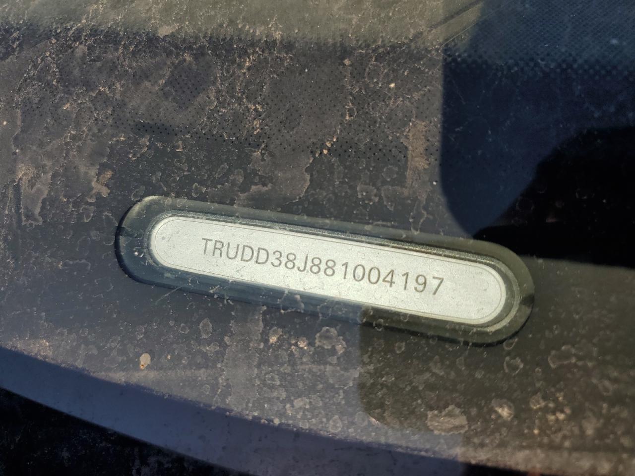 2008 Audi TT VIN TRUDD38J881004197 Copart auction photo, vandalism / front end damage thumbnail 12
