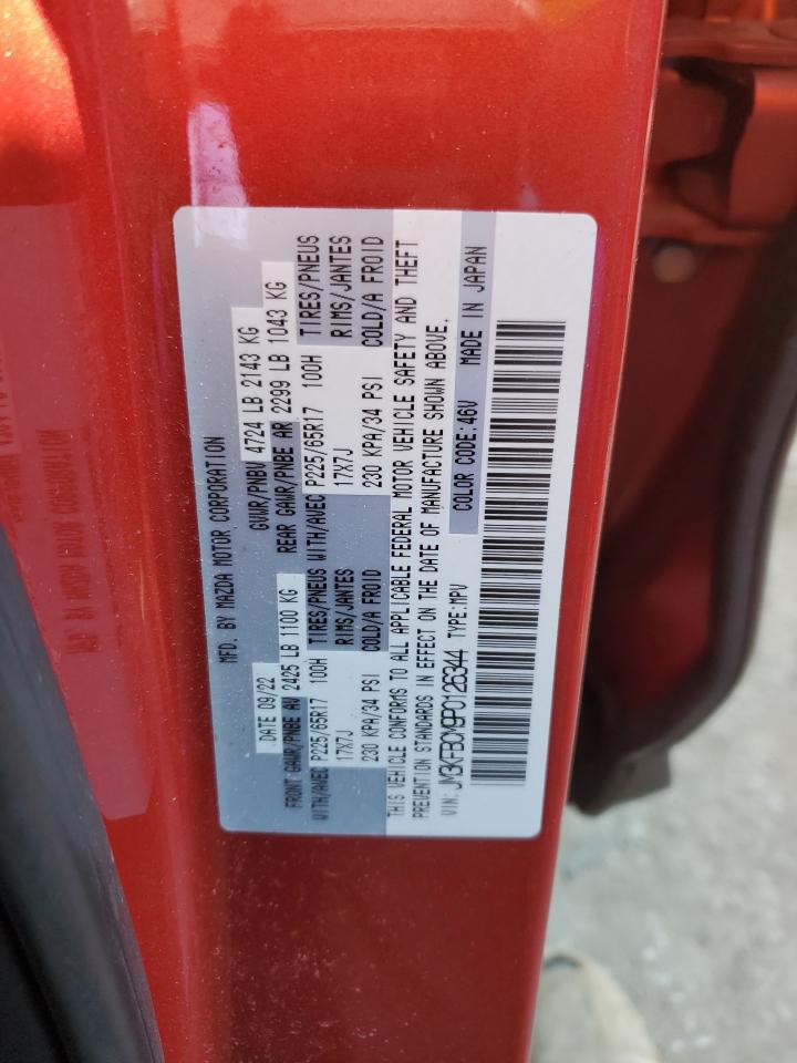 2023 Mazda CX-5 VIN JM3KFBCM9P0126344 Copart auction photo, front end damage thumbnail 13