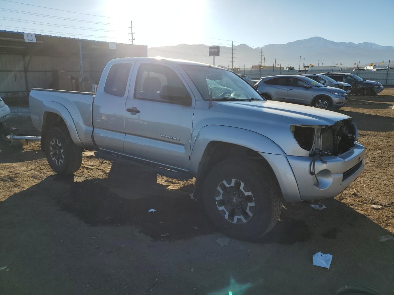 2008 Toyota Tacoma VIN 5TEUX42NX8Z536074 Copart auction photo, rear end / front end damage thumbnail 4