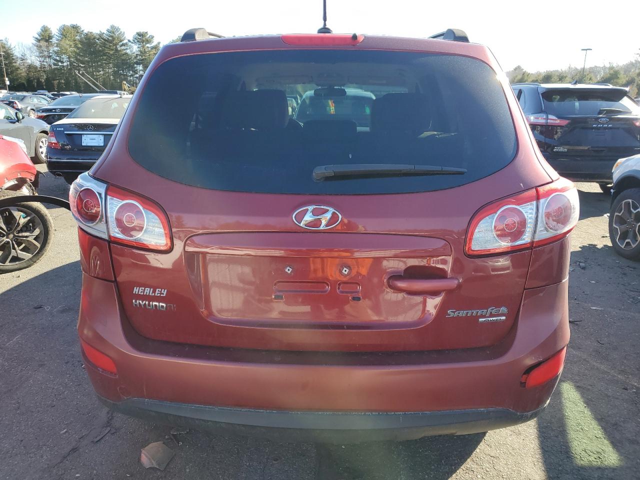 2011 Hyundai Santa Fe VIN 5XYZGDAB1BG018479 Copart auction photo, front end / rear end damage thumbnail 6