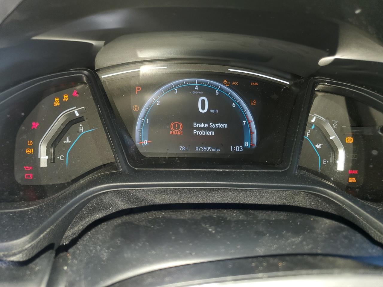 2020 Honda Civic VIN 2HGFC2F63LH586042 Copart auction photo, rear end / frame damage damage thumbnail 9