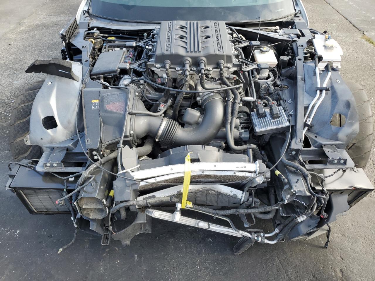 2019 Chevrolet Corvette VIN 1G1Y52D98K5801072 Copart auction photo, front end / frame damage damage thumbnail 12