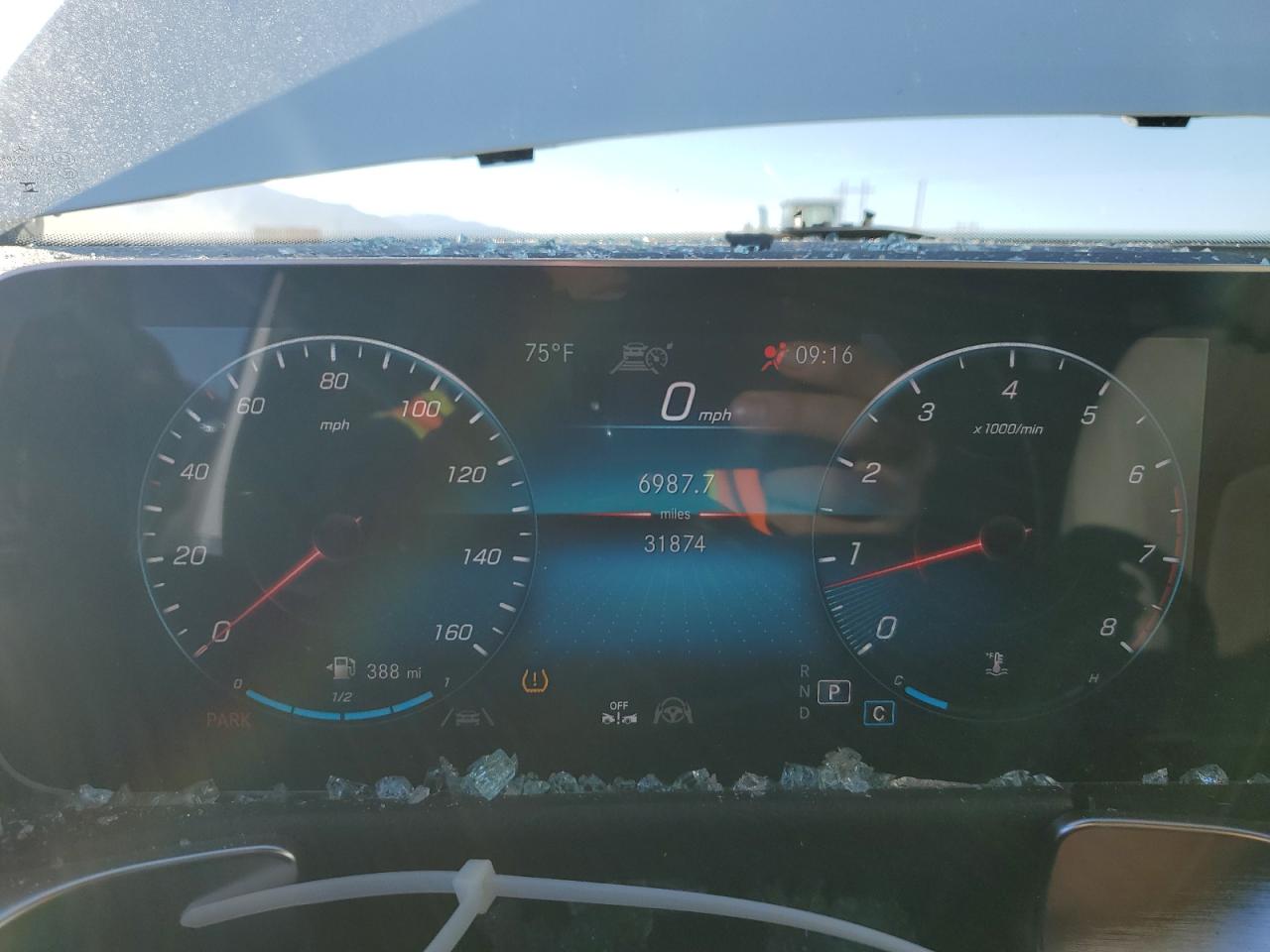 2021 Mercedes-Benz GLB VIN W1N4M4HB2MW101488 Copart auction photo, side damage thumbnail 9