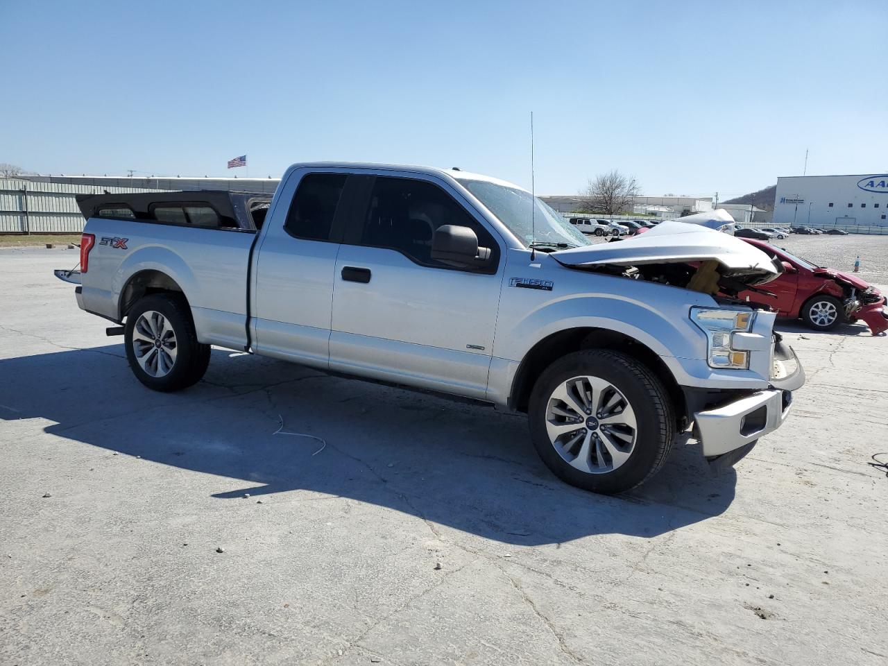 2017 Ford F-150 VIN 1FTEX1CP0HKC28497 Copart auction photo, front end / mechanical damage thumbnail 4