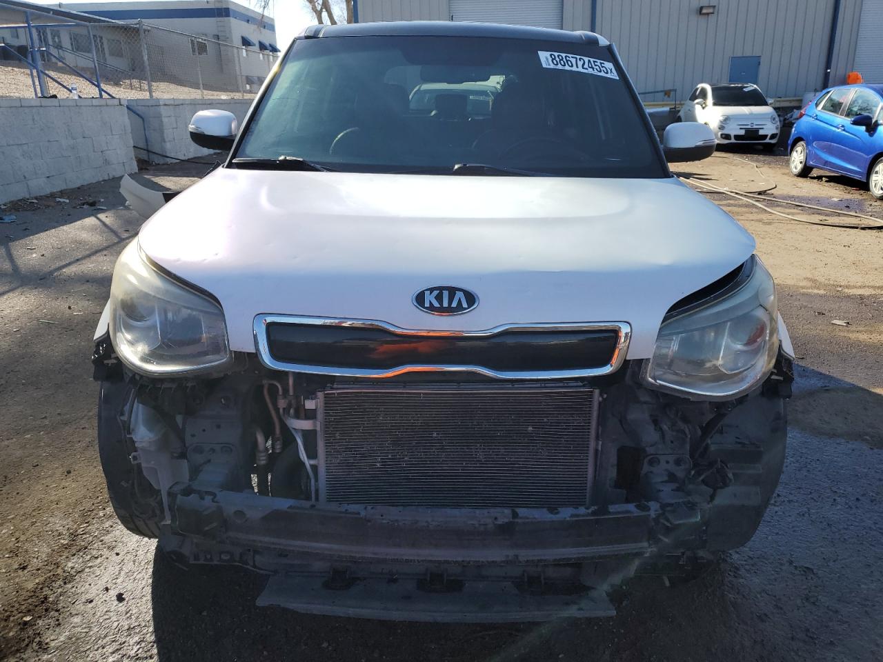 2015 KIA Soul VIN KNDJX3A56F7118632 Copart auction photo, front end damage thumbnail 5