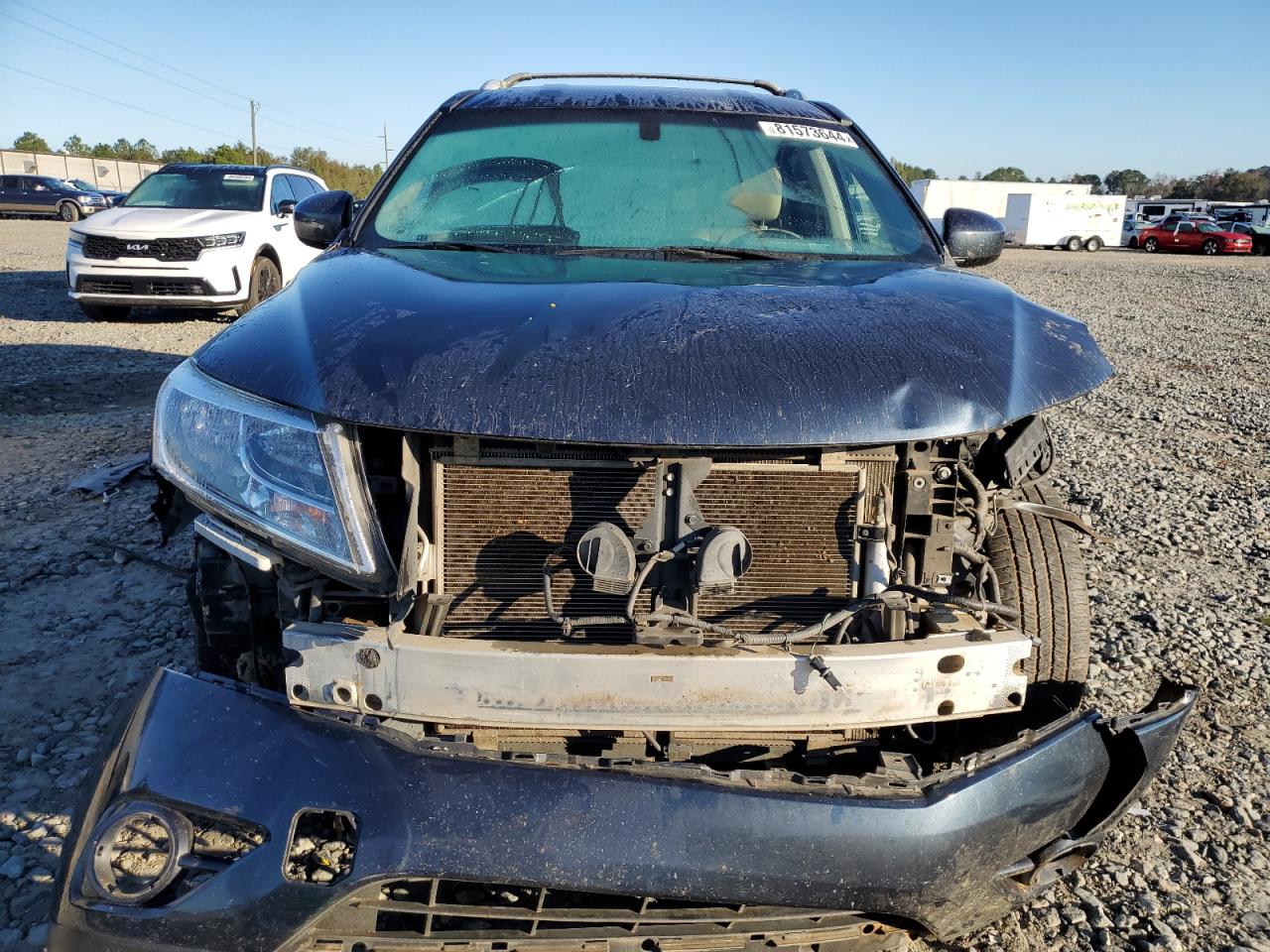 2014 Nissan Pathfinder VIN 5N1AR2MN3EC727145 Copart auction photo, front end damage thumbnail 5