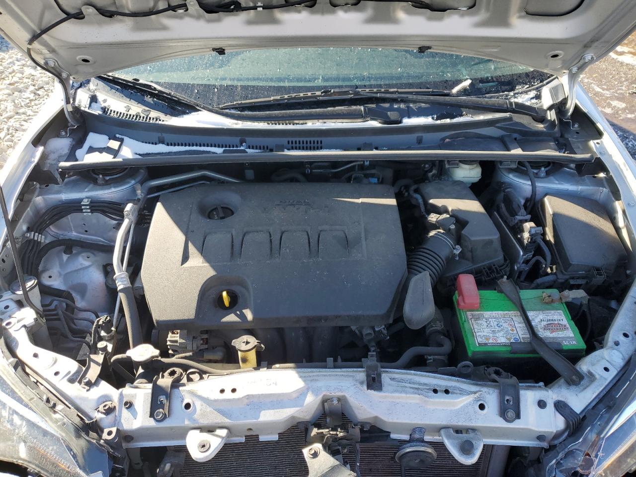 2017 Toyota Corolla VIN 2T1BURHE5HC814907 Copart auction photo, front end / rear end damage thumbnail 11