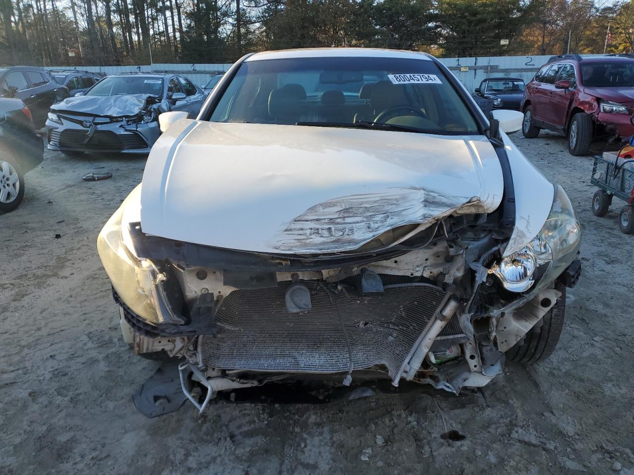 2008 Honda Accord VIN 1HGCP26808A108966 Copart auction photo, front end damage thumbnail 5