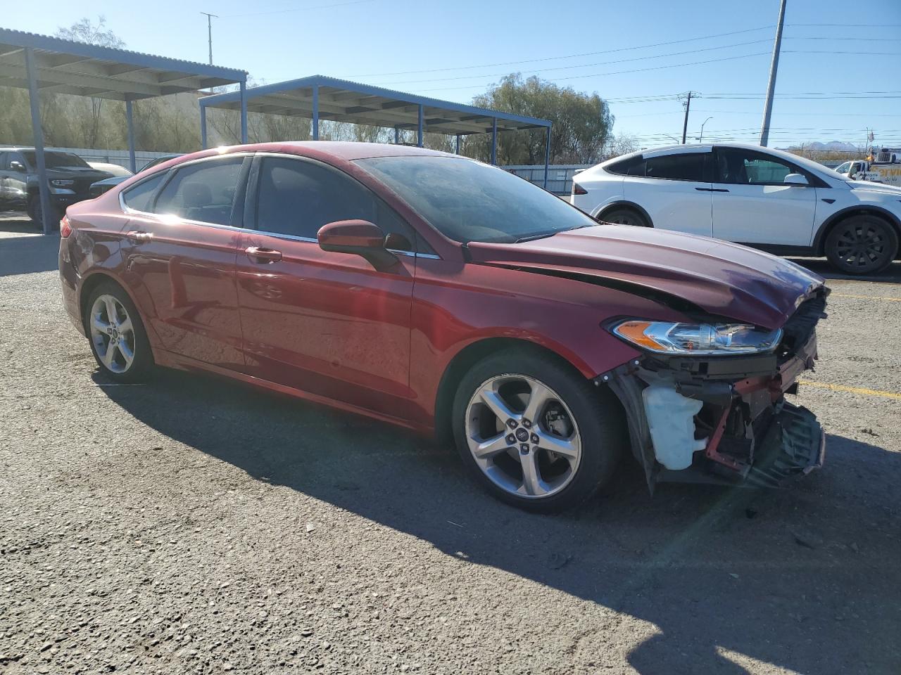 2016 Ford Fusion VIN 3FA6P0G73GR195259 Copart auction photo, front end damage thumbnail 4