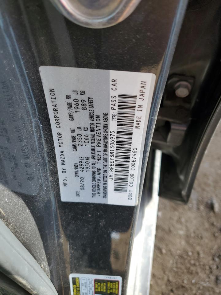 2021 Mazda 3 VIN JM1BPBEY8M1306975 Copart auction photo, hail damage thumbnail 12