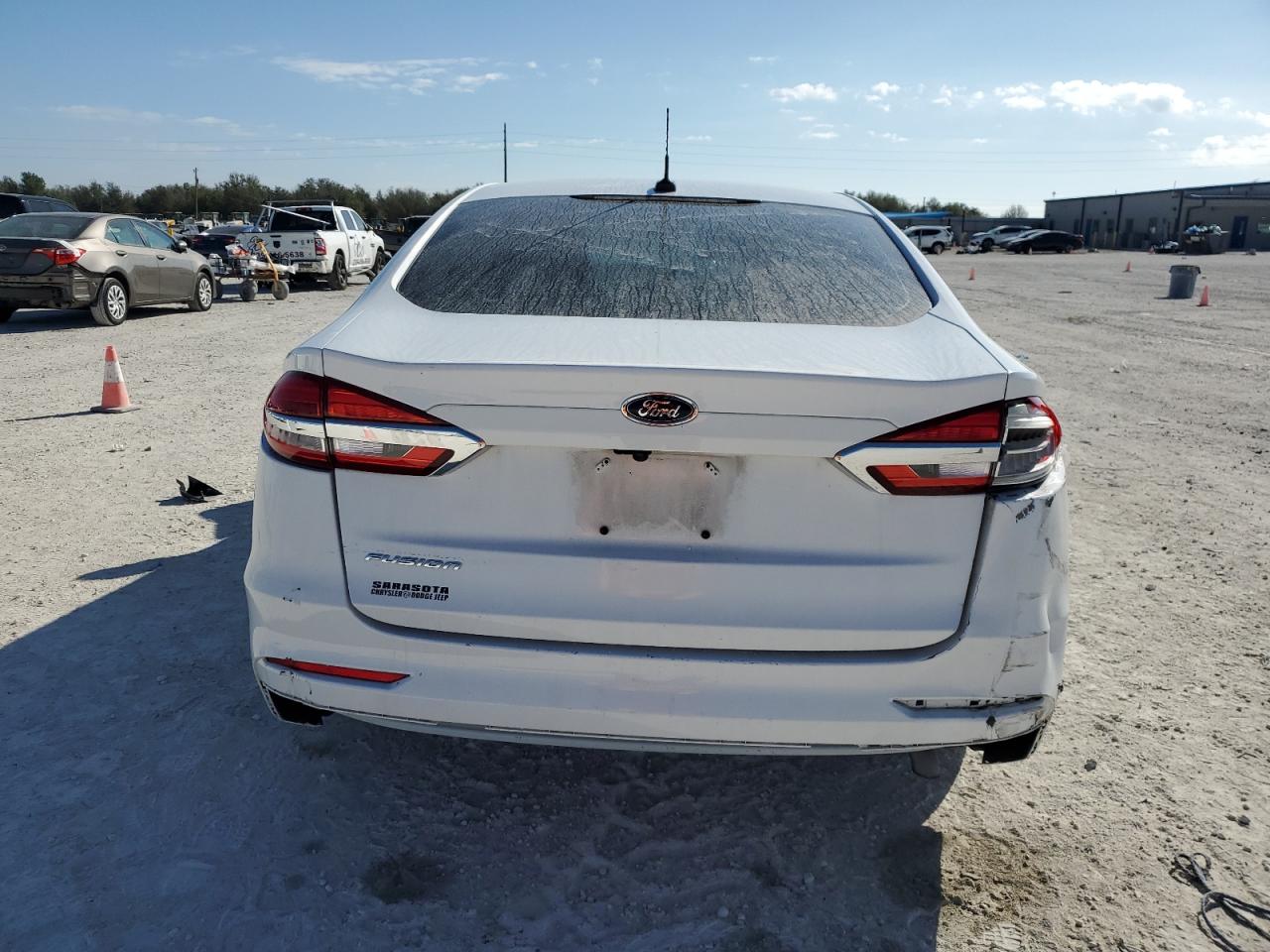 2019 Ford Fusion VIN 3FA6P0G79KR161710 Copart auction photo, front end / rear end damage thumbnail 6