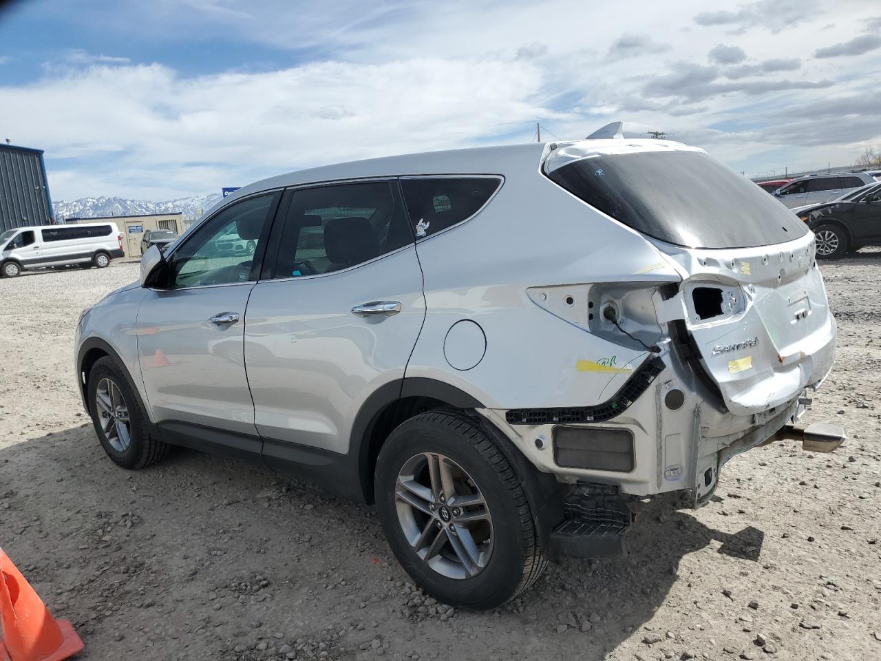 2017 Hyundai Santa Fe VIN 5XYZTDLB8HG419528 Copart auction photo, all over damage thumbnail 2