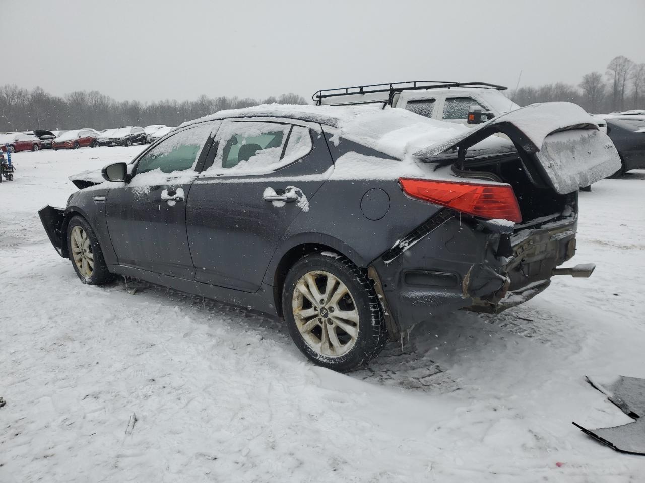 2011 KIA Optima VIN KNAGN4A75B5059180 Copart auction photo, front end / rear end damage thumbnail 2