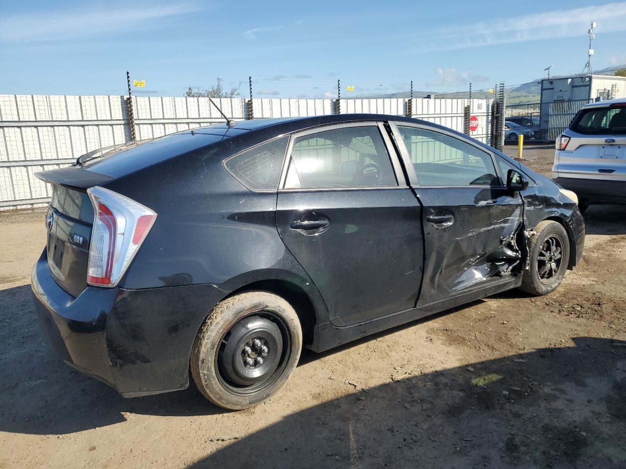 2014 Toyota Prius VIN JTDKN3DU7E1760758 Copart auction photo, side / rear end damage thumbnail 3