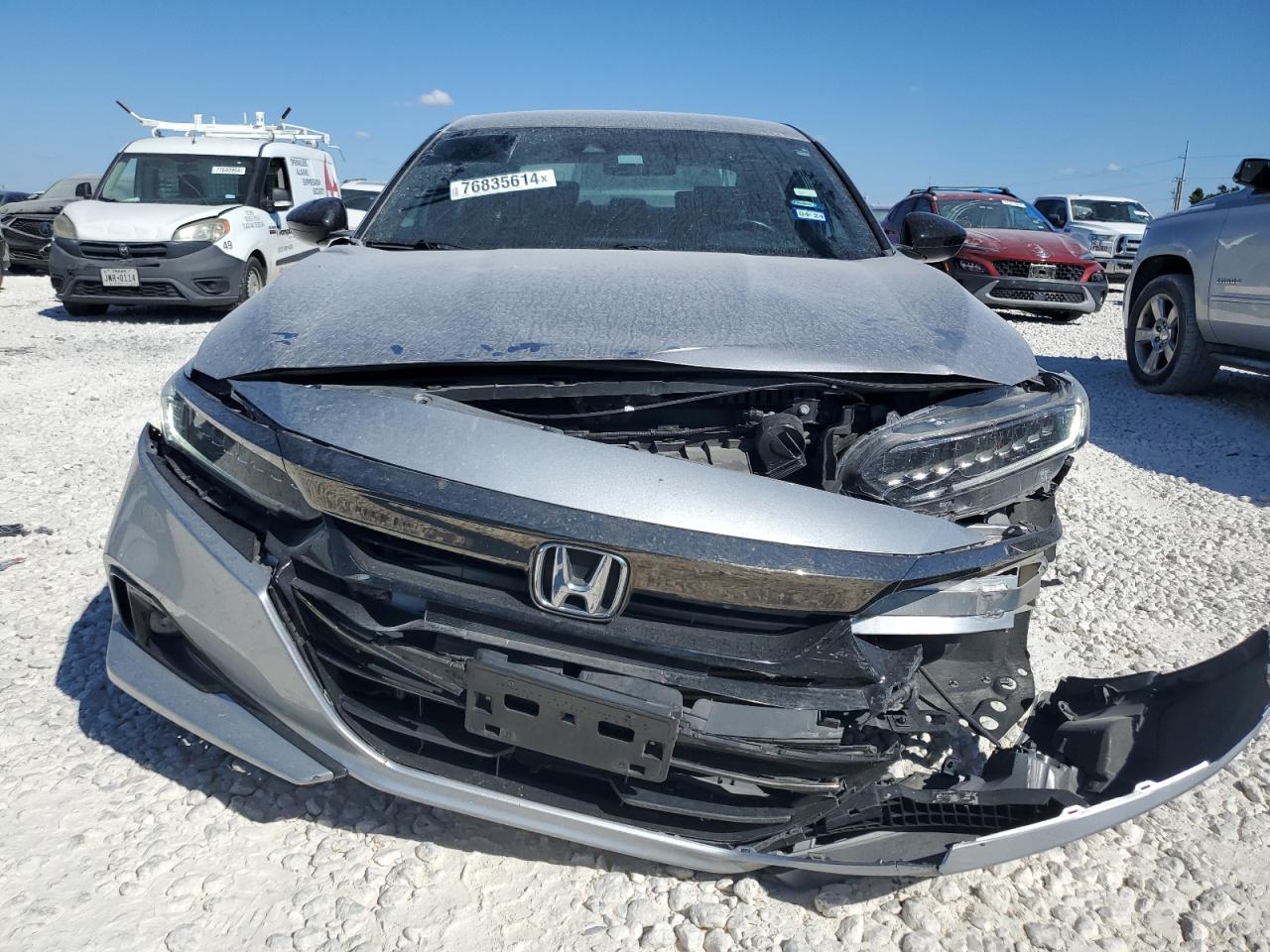 2021 Honda Accord VIN 1HGCV1F33MA087271 Copart auction photo, front end / rear end damage thumbnail 5