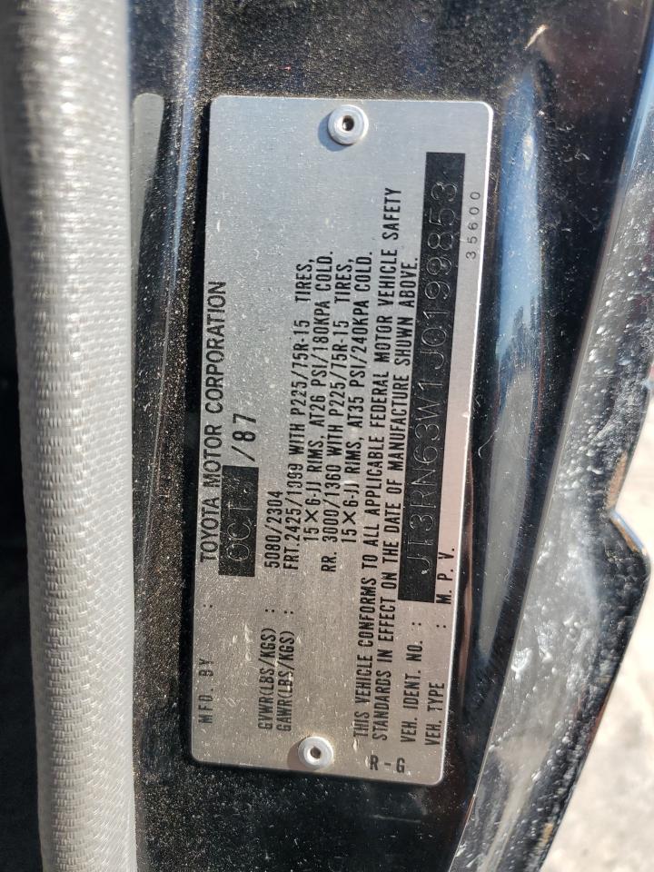 1988 Toyota 4Runner VIN JT3RN63W1J0199853 Copart auction photo, all over damage thumbnail 13