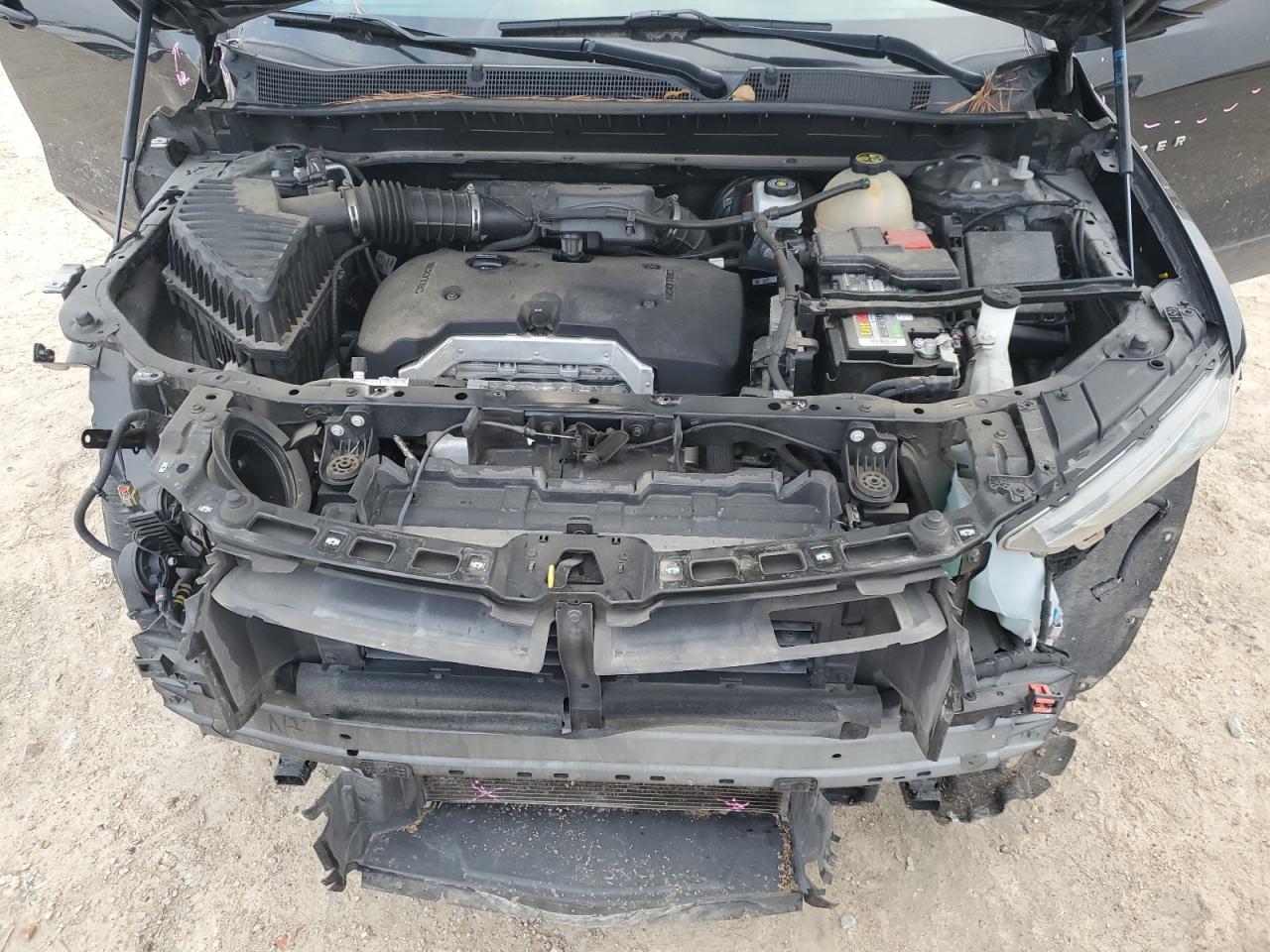 2020 Chevrolet Blazer VIN 3GNKBBRA4LS666809 Copart auction photo, side / front end damage thumbnail 12