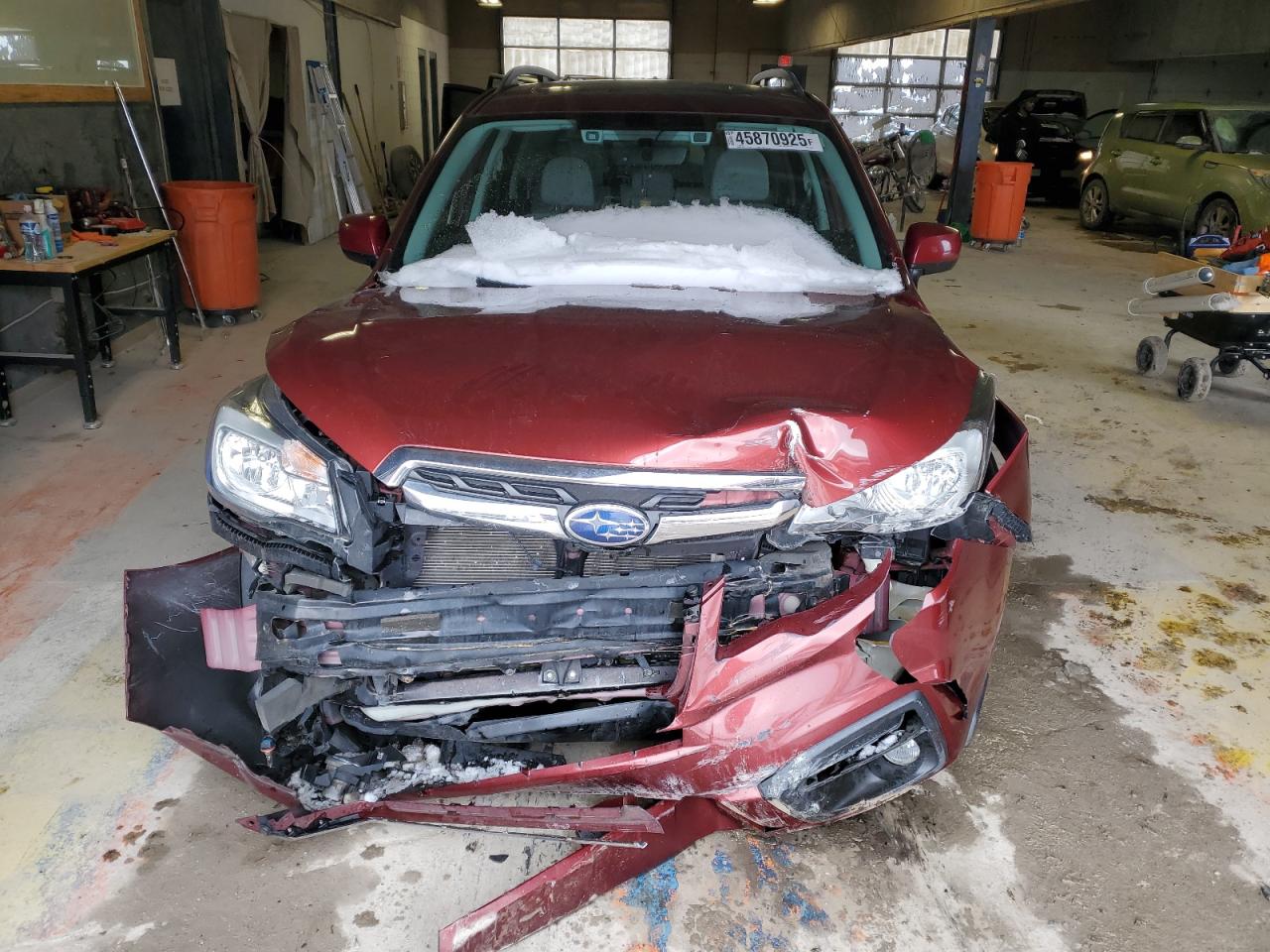2017 Subaru Forester VIN JF2SJAGC0HH569537 Copart auction photo, front end / mechanical damage thumbnail 5