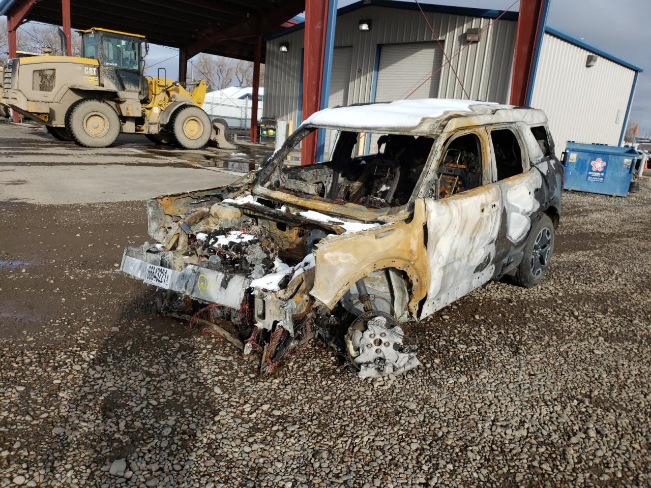 2021 Ford Bronco VIN 3FMCR9C66MRA72717 Copart auction photo, burn damage thumbnail 2