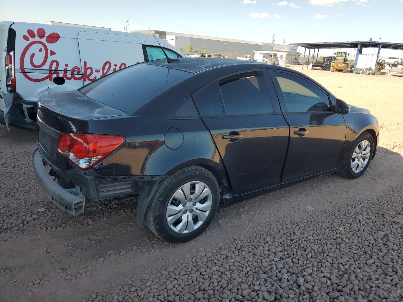 2014 Chevrolet Cruze VIN 1G1PA5SH9E7194840 Copart auction photo, rear end / front end damage thumbnail 3