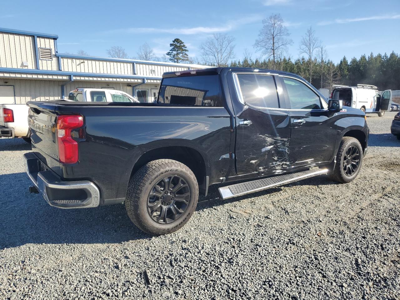2023 Chevrolet Silverado VIN 1GCUDGE85PZ163021 Copart auction photo, side damage thumbnail 3