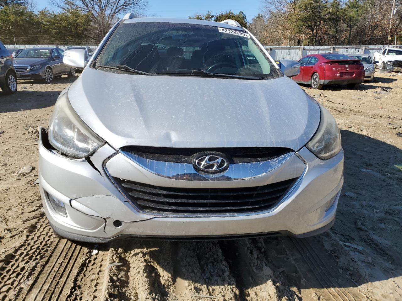2014 Hyundai Tucson VIN KM8JUCAG3EU872206 Copart auction photo, rear end / front end damage thumbnail 5